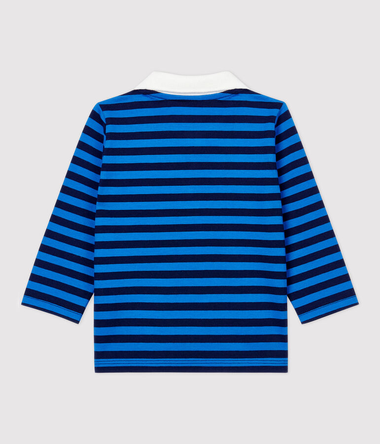 Babies' Cotton Polo Shirt blue/blue